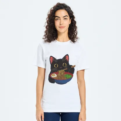 Tokyo-Tiger Black Cat Ate Japan Ramen Classic T-Shirt
