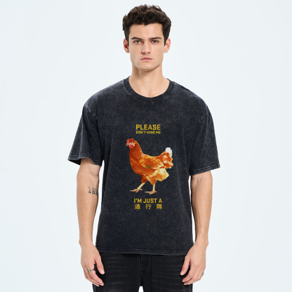Tokyo-Tiger I'm Just A Passing Chicken Washed T-Shirt