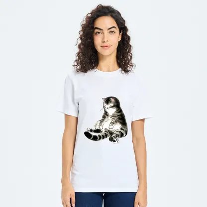Tokyo-Tiger Ink Painting Cute Cat Classic T-Shirt
