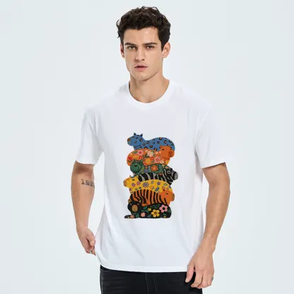 Tokyo-Tiger Cute Colorful Capybaras Classic T-Shirt