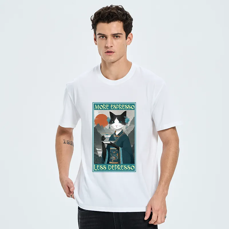 Tokyo-Tiger The Zen Barista Cat Classic T-Shirt