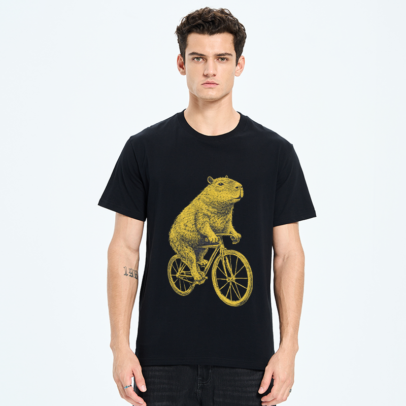 Tokyo-Tiger Funny Capybara On A Bike Classic T-Shirt