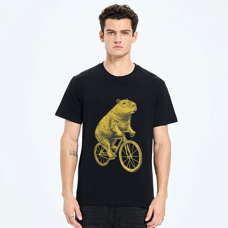 Tokyo-Tiger Funny Capybara On A Bike Classic T-Shirt