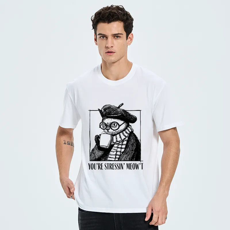 Tokyo-Tiger Cat Café：Sip, Don’t Stress Classic T-Shirt