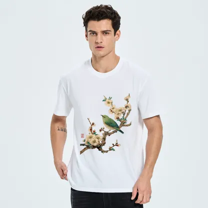 Tokyo-Tiger Perched In Bloom Classic T-Shirt