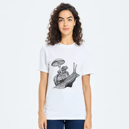 Tokyo-Tiger Snail Is Carrying A Frog On Its Back Classic T-Shirt