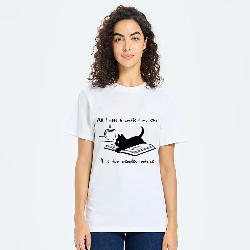 Tokyo-Tiger I Need Is Coffee And My Cat Classic T-Shirt