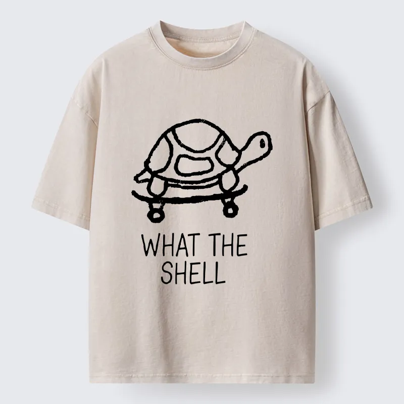 Tokyo-Tiger Funny Turtle Washed T-Shirt
