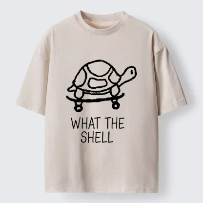 Tokyo-Tiger Funny Turtle Washed T-Shirt