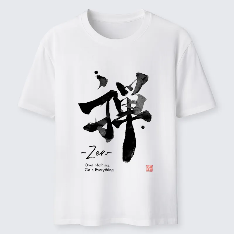 Tokyo-Tiger Tokyo-Tiger Zen Texts Classic T-Shirt