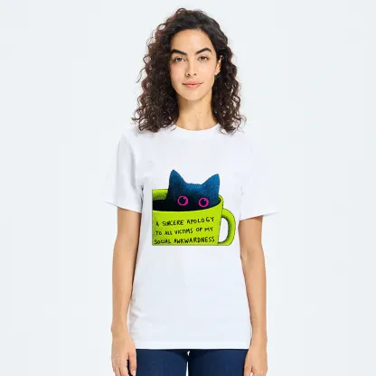 Tokyo-Tiger Social Awkward Cat Classic T-Shirt