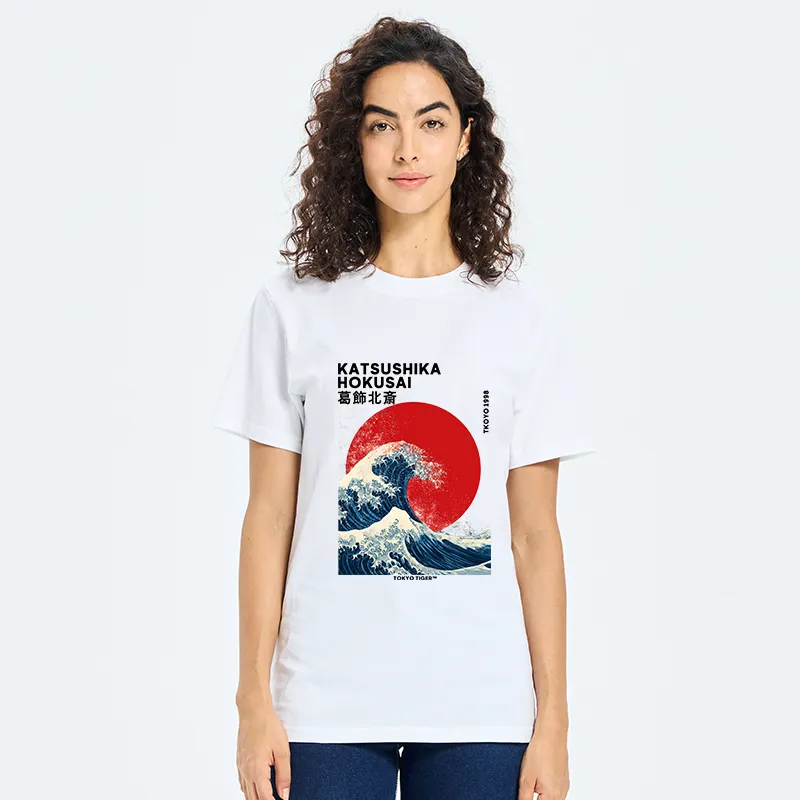 Tokyo-Tiger The Great Wave And Sun Classic T-Shirt