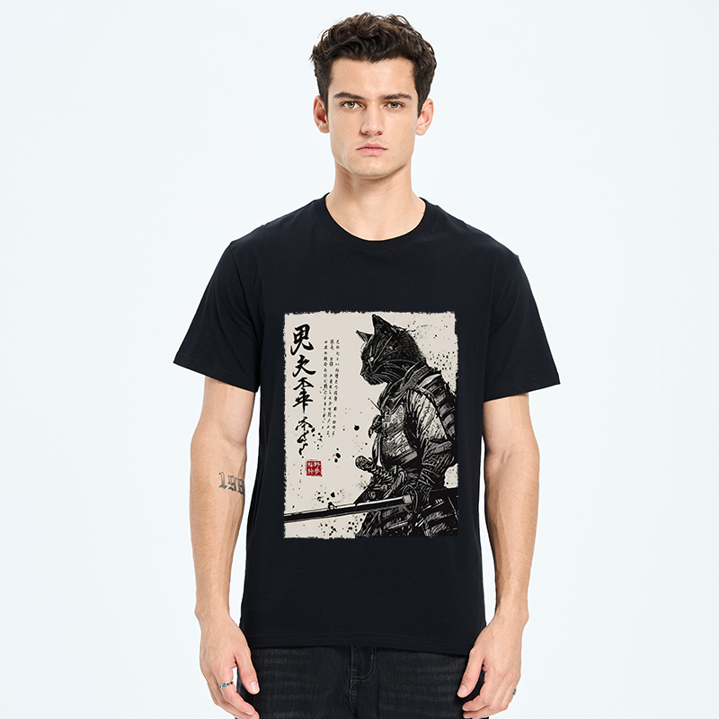 Tokyo-Tiger Japanese Samurai Cat Funny Classic T-Shirt
