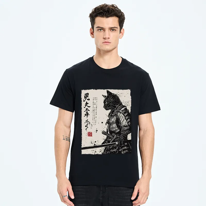 Tokyo-Tiger Japanese Samurai Cat Funny Classic T-Shirt