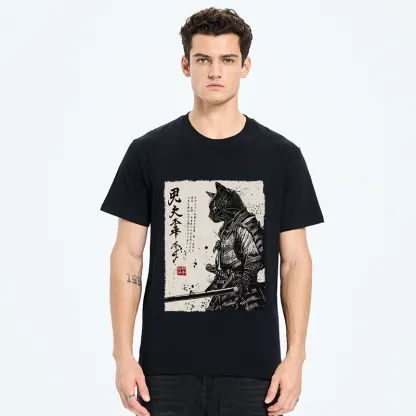 Tokyo-Tiger Japanese Samurai Cat Funny Classic T-Shirt