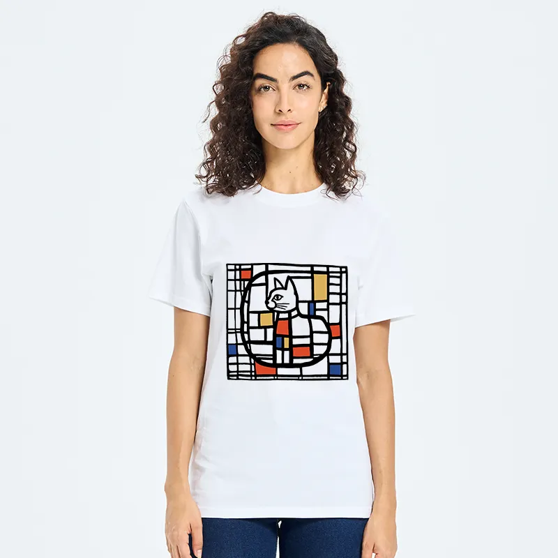 Tokyo-Tiger Mondrian's Cat Classic T-Shirt
