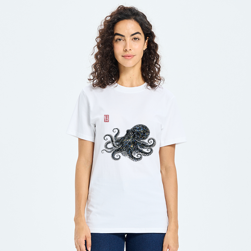 Tokyo-Tiger Ink-Sea Octopus Classic T-Shirt