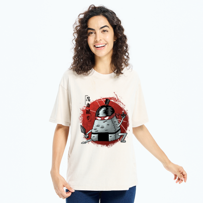Tokyo-Tiger Rice Ball Ninja Washed T-Shirt
