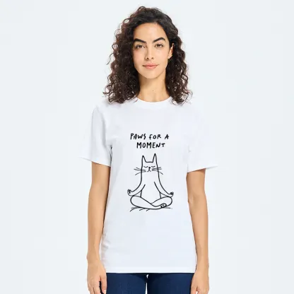 Tokyo-Tiger Yoga Zen Cat Classic T-Shirt