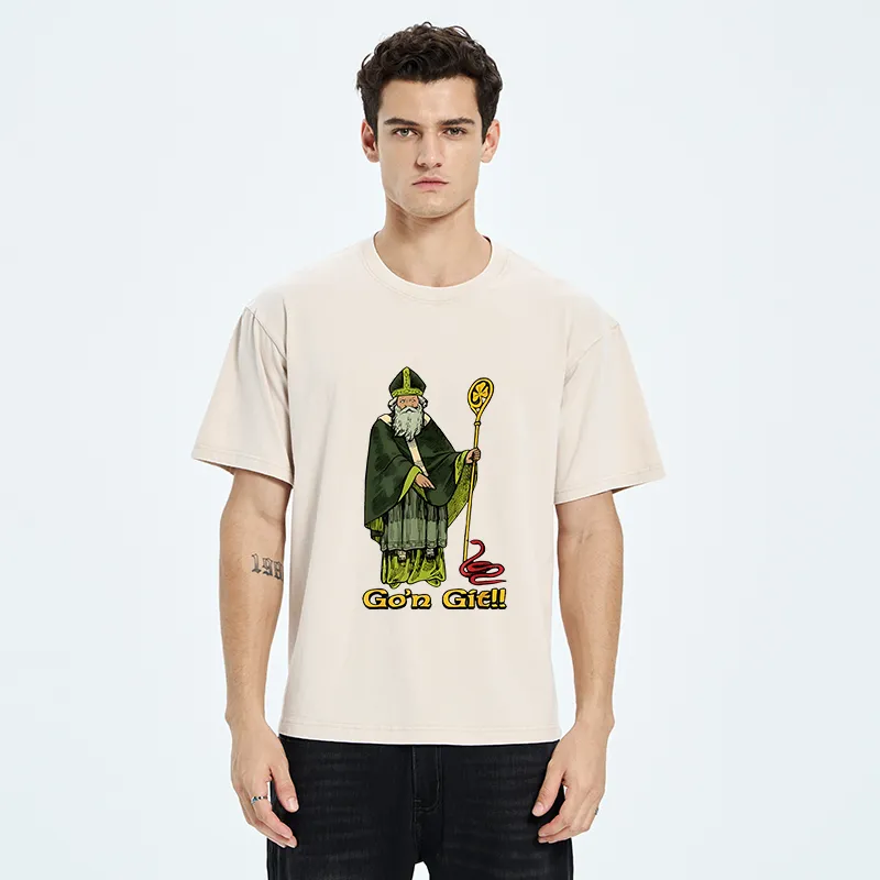 Tokyo-Tiger St Patrick's Day Funny Washed T-Shirt