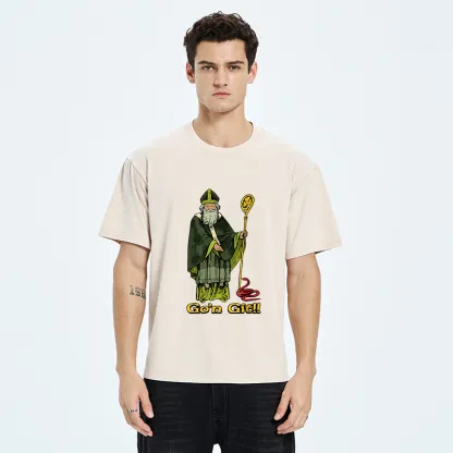 Tokyo-Tiger St Patrick's Day Funny Washed T-Shirt