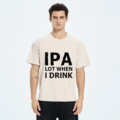 Tokyo-Tiger Funny IPA Lot Beer Washed T-Shirt
