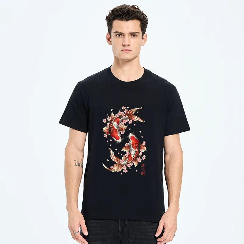 Tokyo-Tiger Sakura Koi Fish Japanese Zen Classic T-Shirt