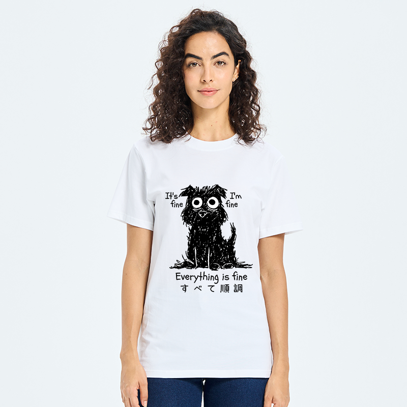 Tokyo-Tiger Everything Is Fine Dog Classic T-Shirt