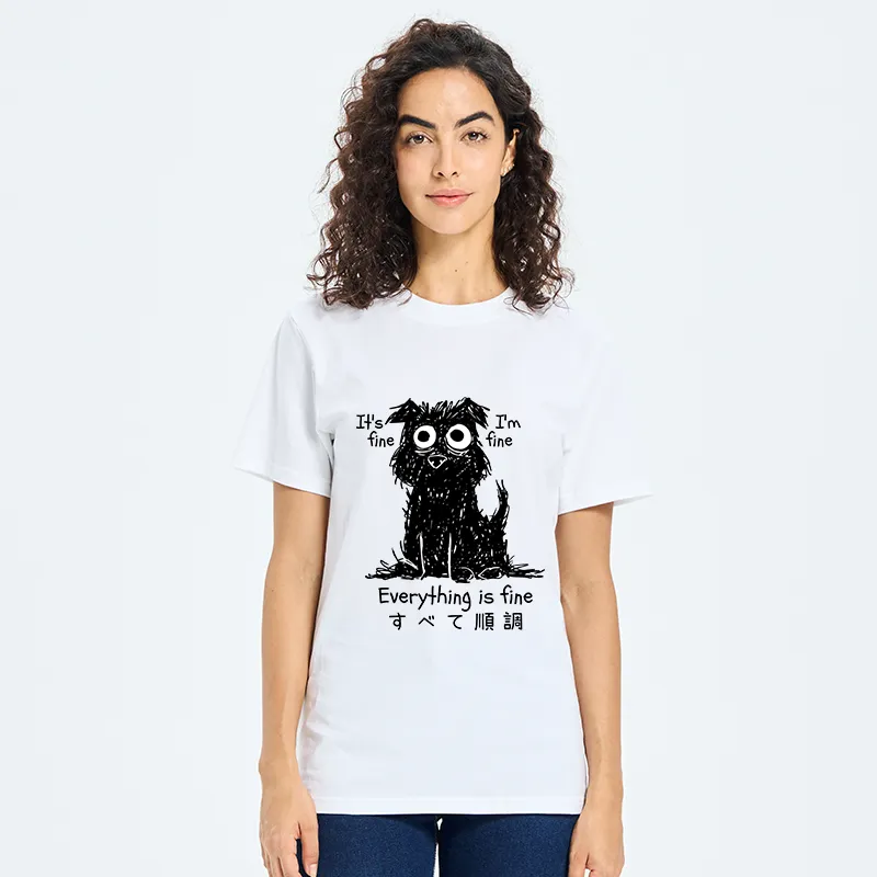 Tokyo-Tiger Everything Is Fine Dog Classic T-Shirt