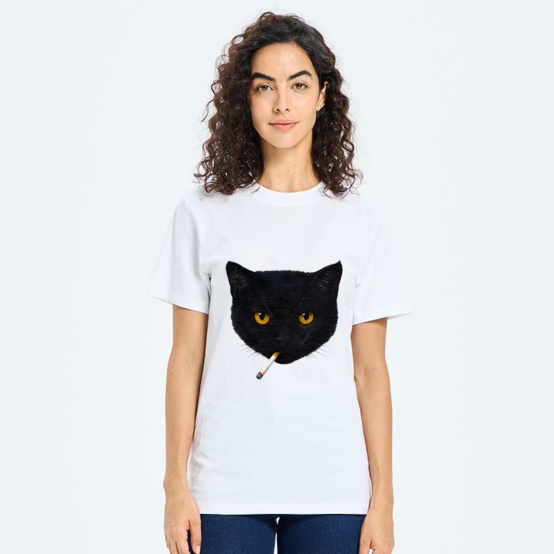 Tokyo-Tiger Smoking Cat Classic T-Shirt
