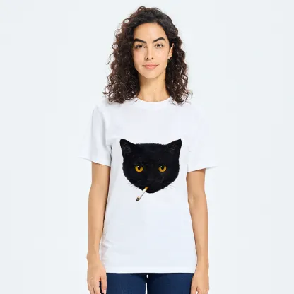 Tokyo-Tiger Smoking Cat Classic T-Shirt