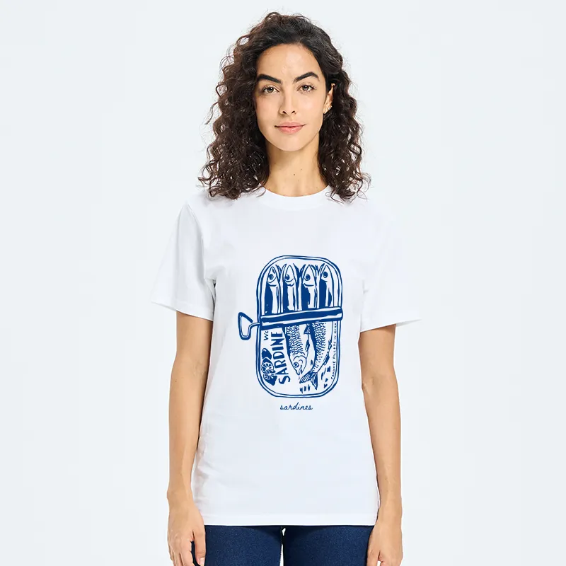 Tokyo-Tiger Woodcut Sardines Classic T-Shirt