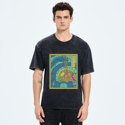 Tokyo-Tiger Dragon Ramen Lover Washed T-Shirt