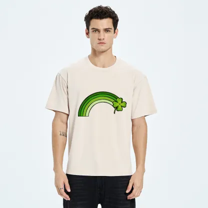 Tokyo-Tiger Green Lucky Rainbow Washed T-Shirt