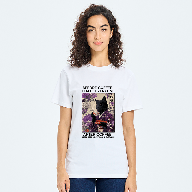 Tokyo-Tiger Coffee First, Humans Later Classic T-Shirt