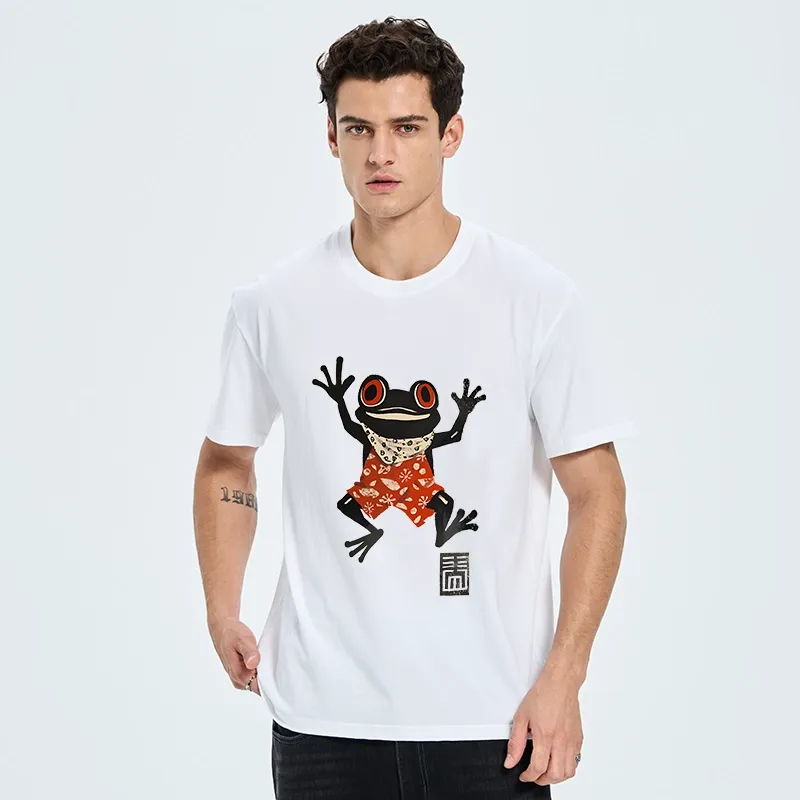 Tokyo-Tiger Japanese Happy Frog Ukiyoe Classic T-Shirt