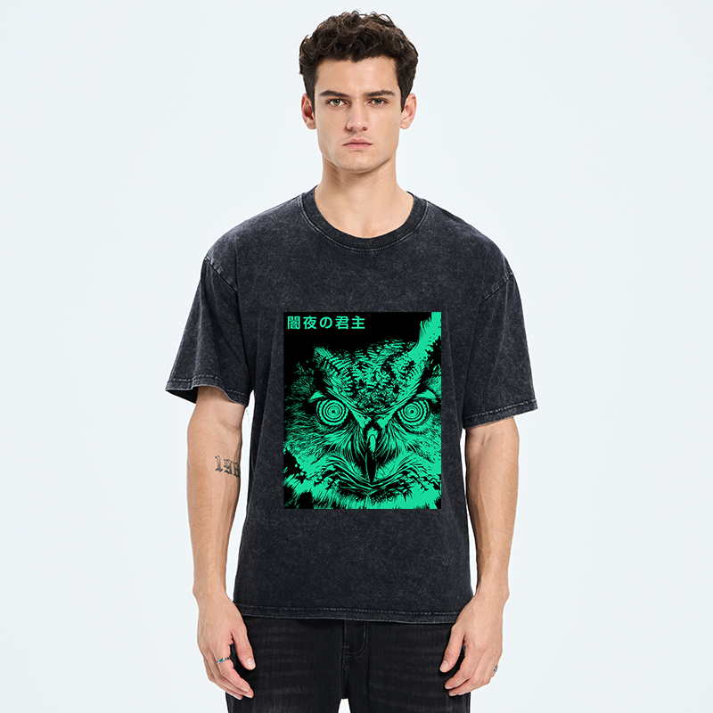 Tokyo-Tiger Lord Of The Dark Night Washed T-Shirt