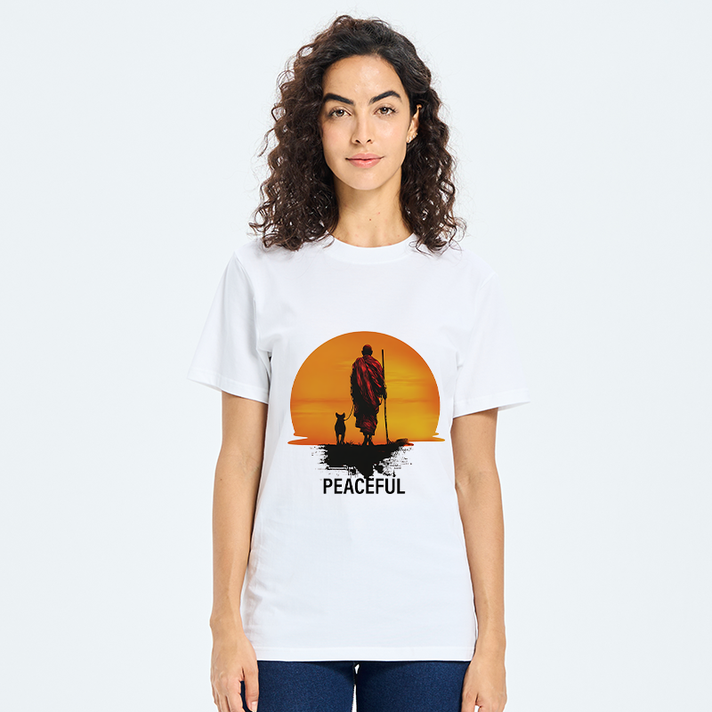 Tokyo-Tiger Monk Dog And Sun Classic T-Shirt