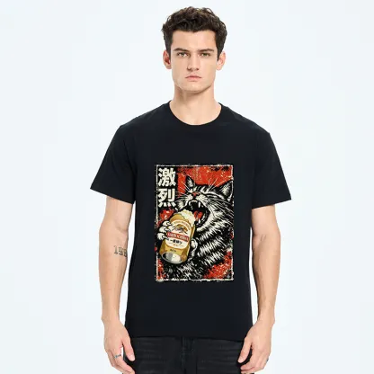 Tokyo-Tiger Cat Drinking Beer Classic T-Shirt