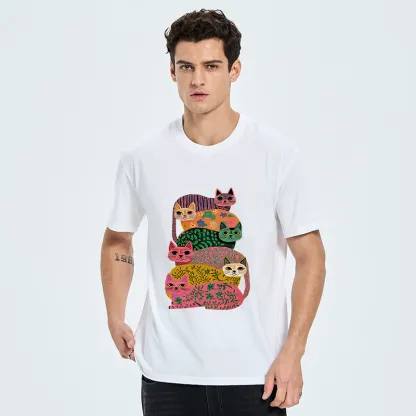 Tokyo-Tiger Colorful Cats Classic T-Shirt