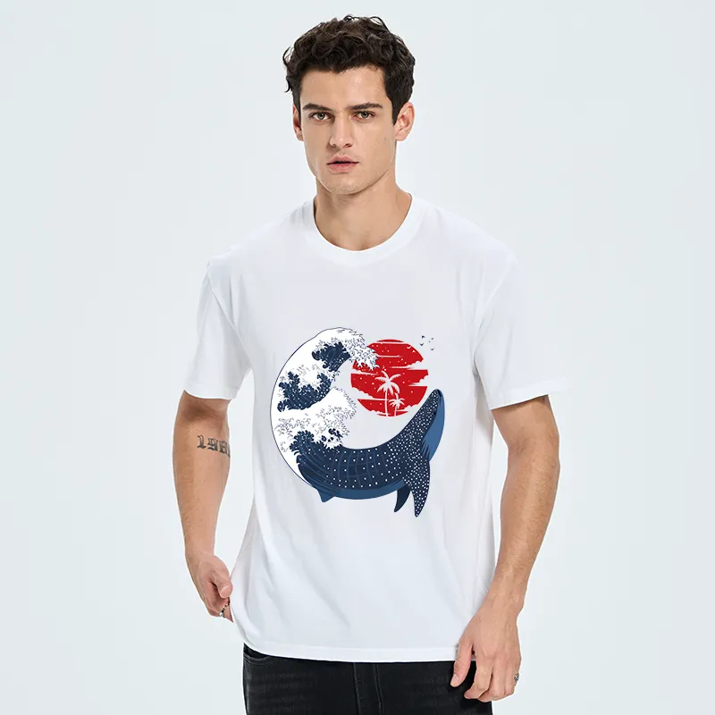 Tokyo-Tiger Japanese Whale Wave Classic T-Shirt