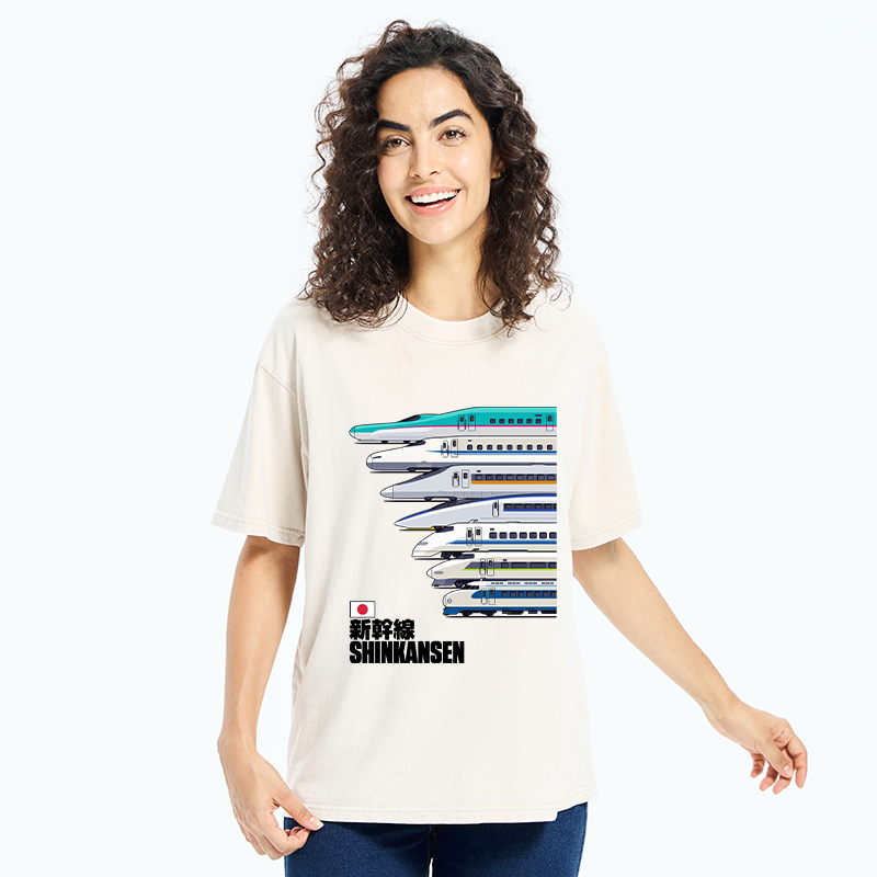 Tokyo-Tiger Japan Shinkansen Washed T-Shirt