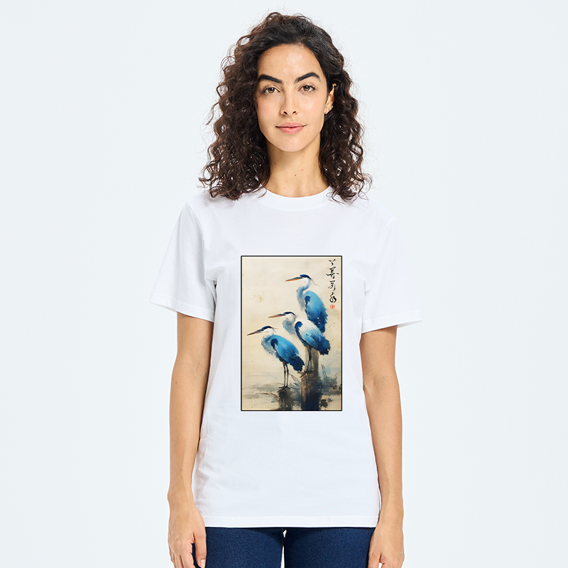 Tokyo-Tiger Great Blue Heron Japan Classic T-Shirt