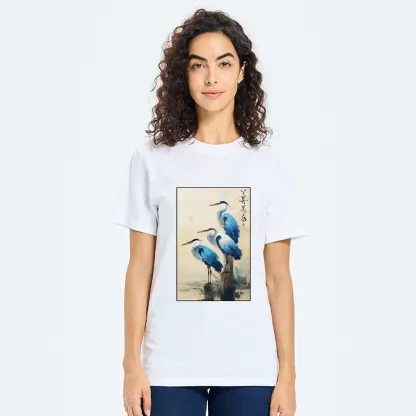 Tokyo-Tiger Great Blue Heron Japan Classic T-Shirt