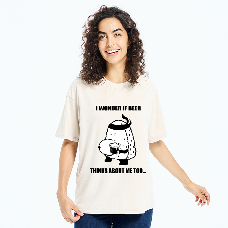 Tokyo-Tiger Onigiri With A Beer Belly Washed T-Shirt