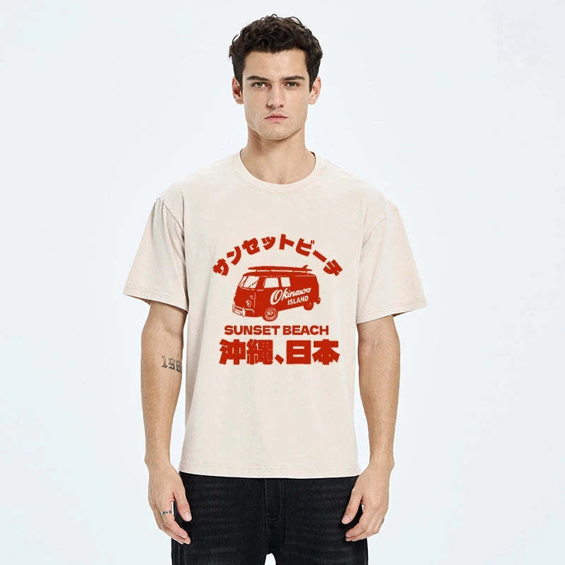 Tokyo-Tiger Okinawa Island Washed T-Shirt