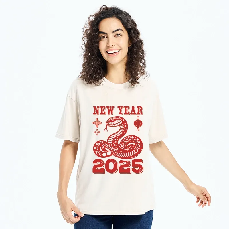 Tokyo-Tiger New Year 2025 Washed T-Shirt