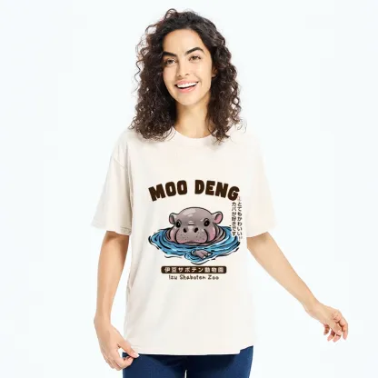 Tokyo-Tiger Relaxed Hot Spring Moo Deng Washed T-Shirt