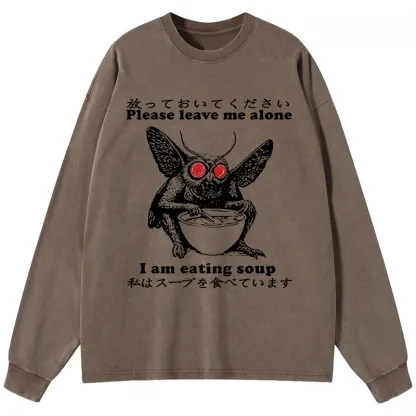 Tokyo-Tiger Don't Bother The Mothman Washed Long Sleeve T-Shirt