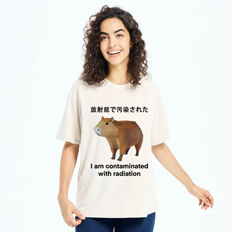 Tokyo-Tiger Capybara Contaminated By Radiation Washed T-Shirt